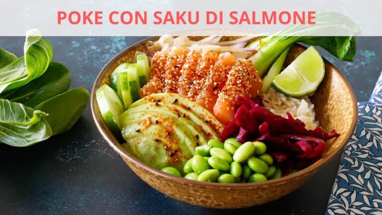 Semplici e deliziosi piatti di saku di salmone