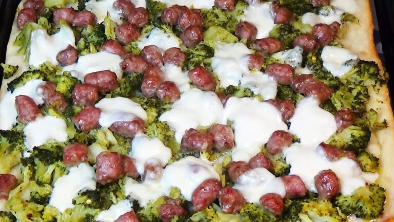 Pizza con Broccoli e Salsiccia Napoletana