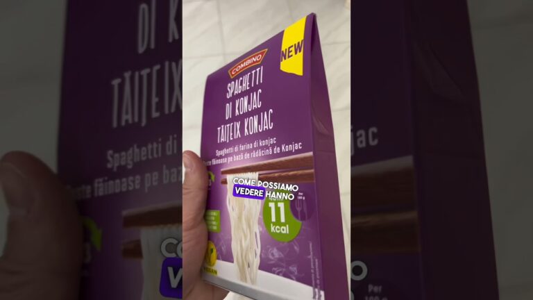 Valori Nutrizionali della Pasta di Konjac