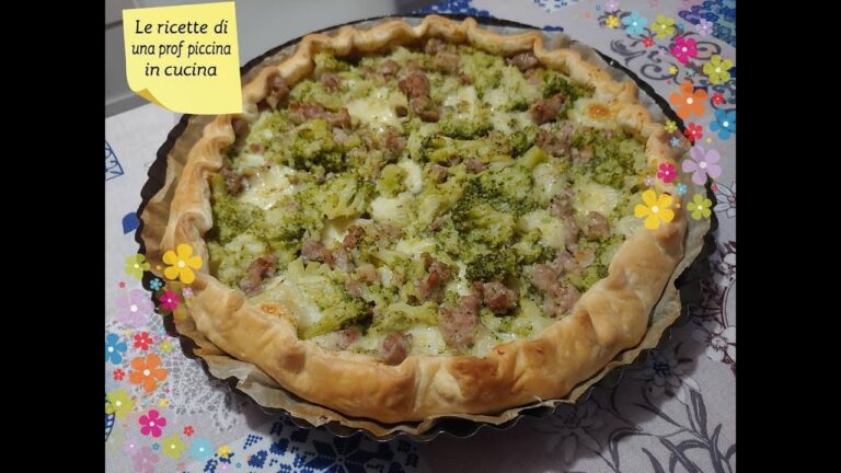 Torta Salata con Broccoli, Salsiccia e Mozzarella