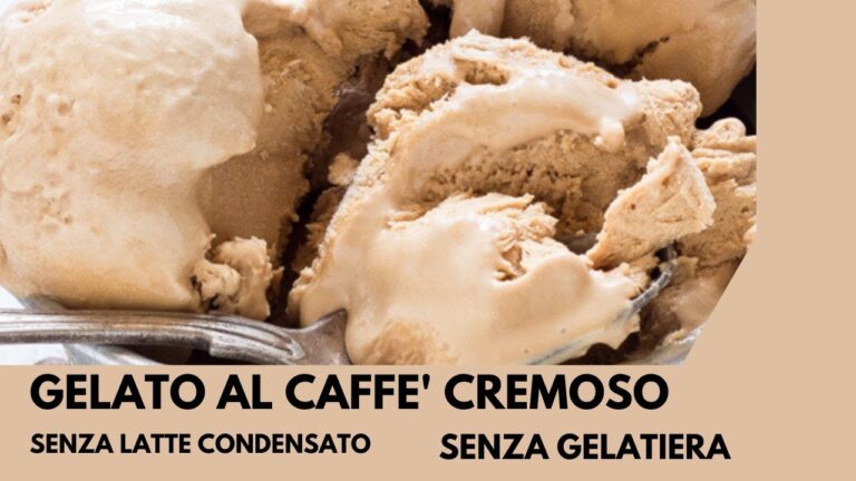Delizioso Gelato al Caffè con Latte Condensato