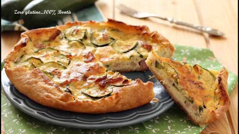 Deliziose torte salate con zucchine e pancetta