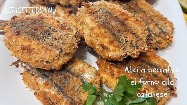 Ricetta delle alici beccafico fritte