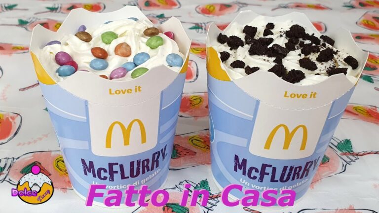 Valori Nutrizionali del McFlurry Oreo: Calorie e Informazioni
