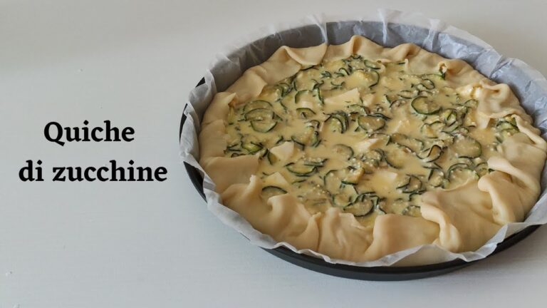Quiche Lorraine con Zucchine: Ricetta Deliziosa e Semplice